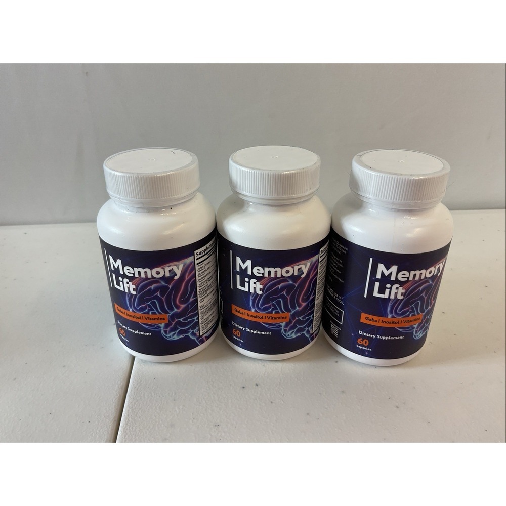 Memory Lift Brain Maximum Support Supplement Pills Advanced Formula 180 Capsules